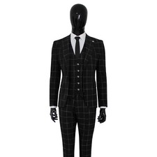 Slim Fit Herrenanzug mit Weste