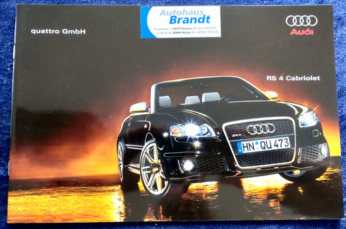Audi rs4 cabriolet - audi,