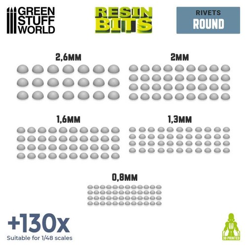 Green stuff world nieten set - green,
