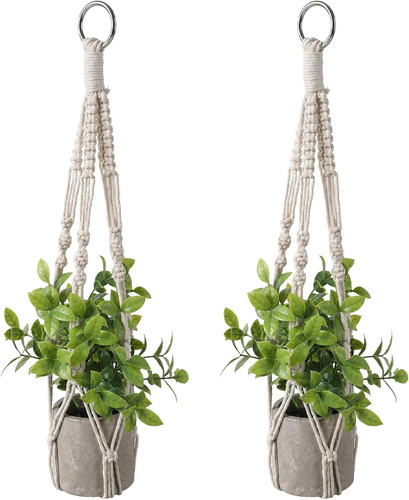 Makramee blumenampel 2er set - makramee,