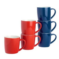 6x Farbige Tee-Kaffeetasse