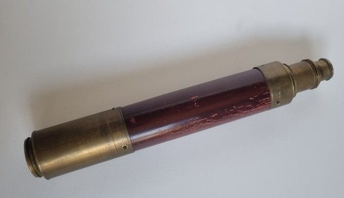 Antikes teleskop messing holz - messing,