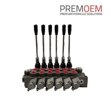 (Hand-) Steuerventil Hydraulikventil Steuerblock 80 L 6-fach 1/2" Anschlüsse