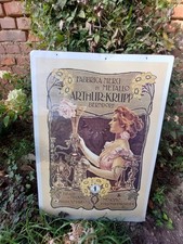 Großes Retro Vintage Blechschild Metallschild Arthur Krupp Berndorf