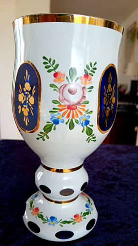 Glas vase pokal - /, bÖhmen