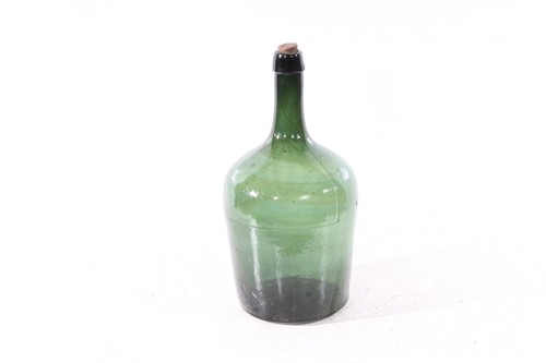 Alte glasflasche grün 5 - 1,