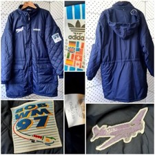 Vintage 90s ADIDAS Blue Padded