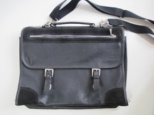 Schultasche Tasche Aktentasche ESPRIT Umhängetasche Echt Leder schwarz  /20
