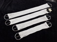 Schnuren Sattelgurt Schnurengurt Western Baumwolle Weiß, für empfindliche Pferde