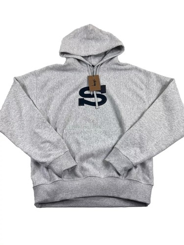 Stussy letterman hoodie - hoodie, ash