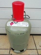 Propan Gas Flasche 5Kg. grau Camping Grill mit Restmenge Propangas