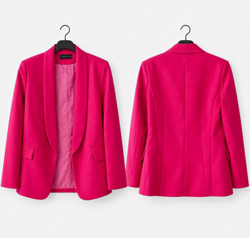 Damen blazer pink - kurz, langarm