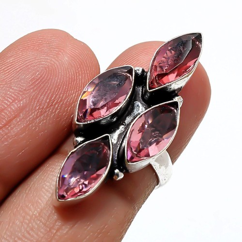 Rosa rubellit edelstein ring - rubellit,
