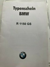 BMW R 1150 GS R21 Typenschein
