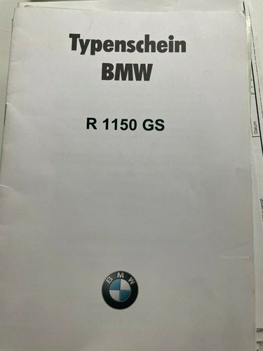 Bmw 1150 r21 typenschein - r21,