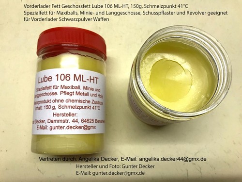 Geschossfett vorderlader fett - geschossfett,