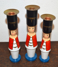 3 schöne Kerzenhalter Husar
