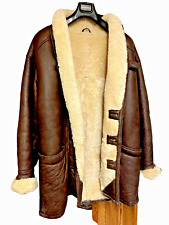 W!    Goldstein:  Ledermantel Herren  Lammfell Mantel Gr; L  Braun - gebraucht -
