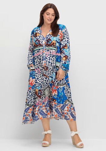 Maxikleid blau damen sheego - blau,