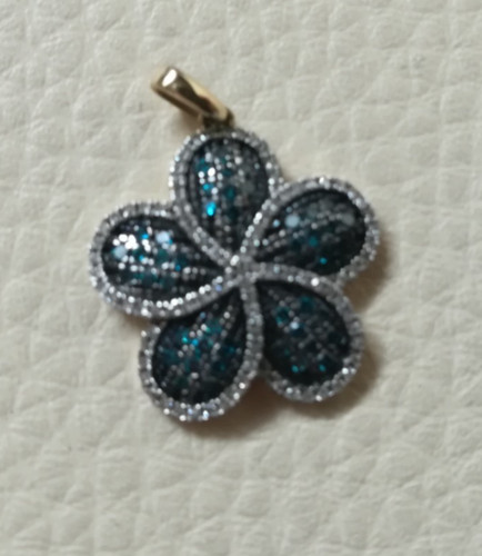 Diamant anhänger 375 gelbgold - anhänger,