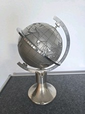 Helios MONDO Globussonnenuhr Edelstahl Sonnenuhr Lichtsegmentanzeige