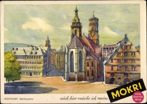 Stuttgart württemberg - ak,