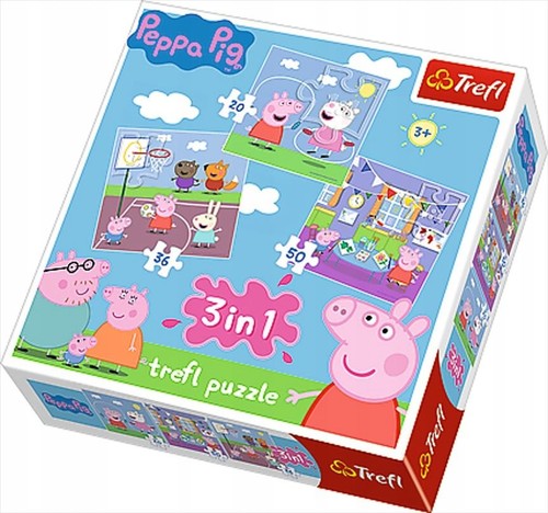 Trefl 3in1 peppa - 3in1,