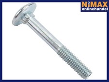 Flachrundschrauben Schlossschrauben DIN603 M5 M6 M8 M10 M12 m.Muttern TopMarken!
