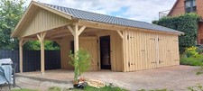 Holzgarage 9 m x 6 m mit