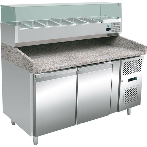 Pizzatisch mit kühlaufsatz - pizzatisch,