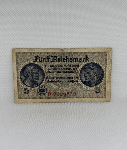 Banknote deutsches reich 5 - deutsches,