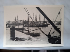 Orig. Foto Motorsegler, Fischkutter im Hafen, Boote, Kriegsmarine in 10x7cm