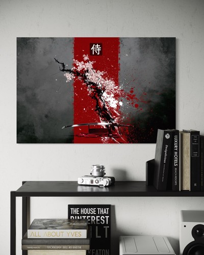Schwert leinwand bild samurai - leinwand,