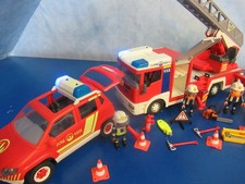 4820 + 5364 Feuerwehr Brandmeister Leiterwagen  4819 5361 9462 Playmobil 8637