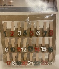 Adventskalender Zahlen Buttons