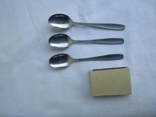 WMF Cromargan Berlin 3 seltene Mokkalöffel / Espressolöffel 10,7  cm Triangel