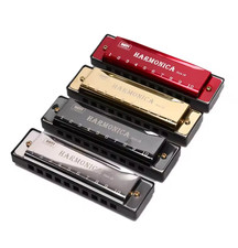 Mundharmonika-Taste von C, 10-Loch-Diatonische Mundharmonika C mit Etui Anfänger