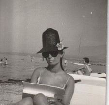 Vintage Foto Hübsche Frau im