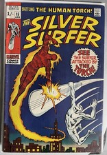 The Silver Surfer #15 (1970)|John Buscema|Silver Surfer VS Human Torch 