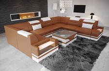 Sofa Wohnlandschaft Leder
