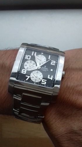 Festina 16234 steel - steel, squared