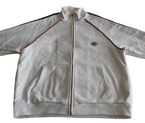 Gucci zip sweatjacke weiß - gucci,
