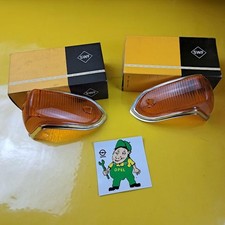 Paar Blinker Glas Chrom Opel