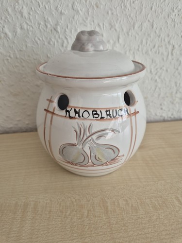Knoblauch aufbewahrungs topf - knoblauch,