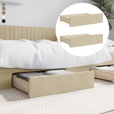 2er Set Bettschubladen Bettkasten Schublade Schubladen Bettkästen Stauraum Neu