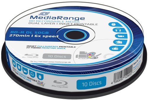 Mediarange rohlinge blu ray - 10,
