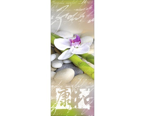 Glasbild wellness iii - 30x80, cm