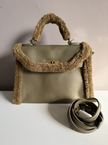 Elegante handtasche olive - handtasche, in