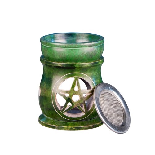 Aromalampe pentagramm mit - pentagramm, sieb