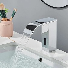 Waschtischarmatur Infrarot Wasserhahn Chrom  Automatisch Induktion Badarmatur